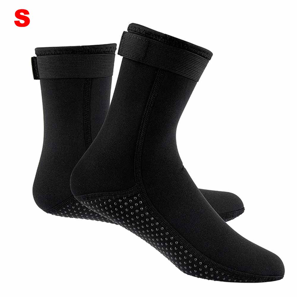 Calcetines de buceo impermeables de neopreno y nailon para playa, antideslizantes, accesorios para surfear y bucear, 3mm: S