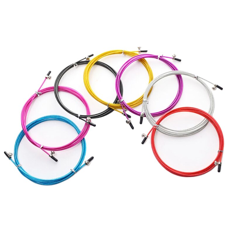 Jump Ropes 3m Steel Wire With Screw for Indoor Fitness with Replaceable Wire Cable Metal Speed Skipping Equipment