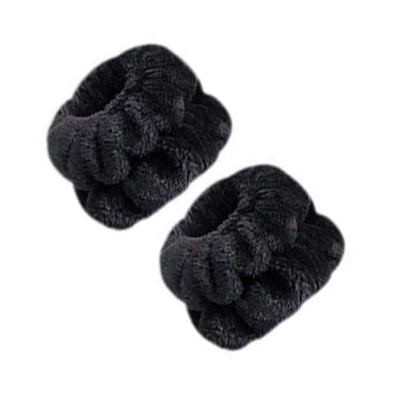 Spa Headband for Washing Face Wristband Set Sponge Makeup Skincare Headband Wrist Towels Bubble Soft Get Ready Hairband for Wome: MULTICOLOR