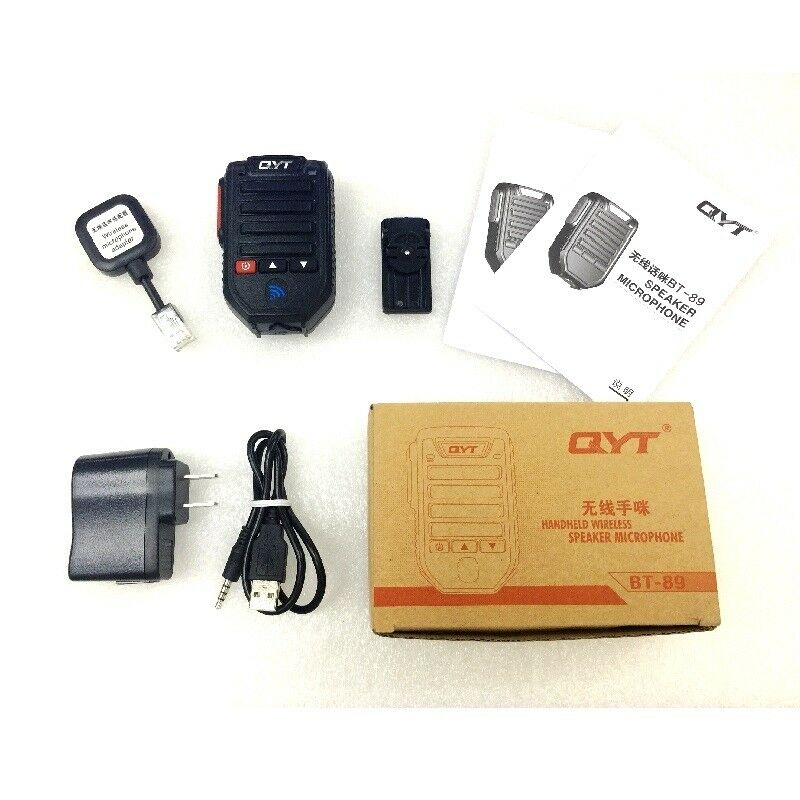 Qyt bt -89 bt89 bluetooth trådløs håndholdt mikrofon & højttaler 8 pin til qyt kt -8900, kt -8900r, kt -7900d, kt -8900d mobilradio