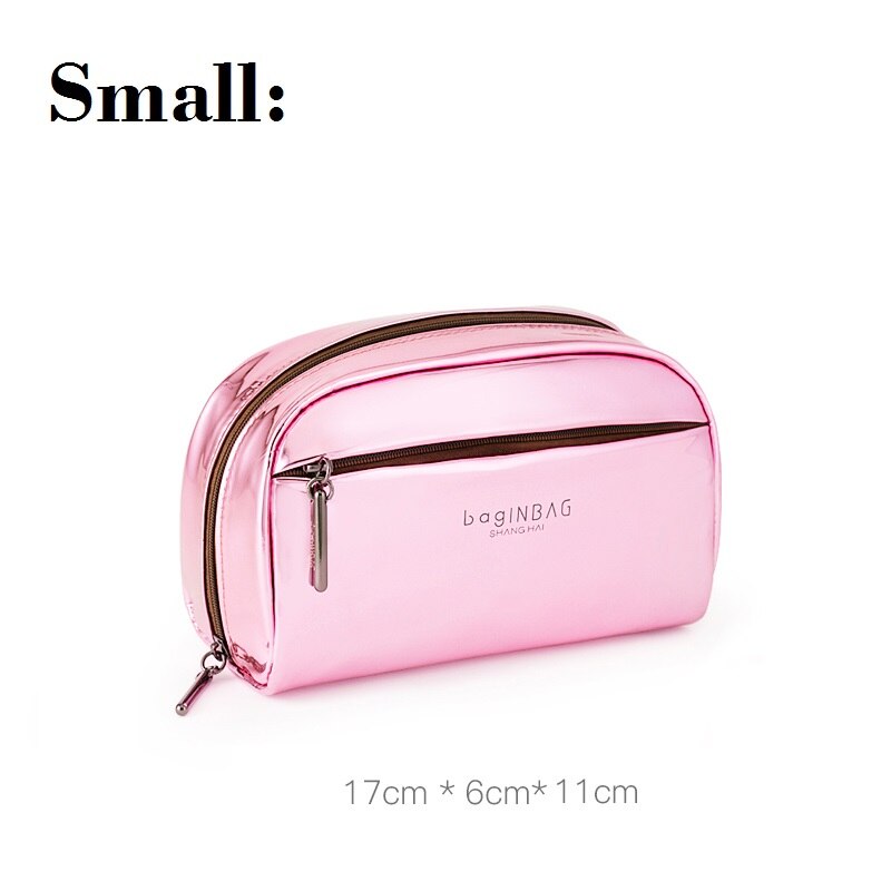 Mała kosmetyczka przenośna pamięć masowa torba wielofunkcyjna makijaż o dużej wydajności zestaw toreb: Pink Small