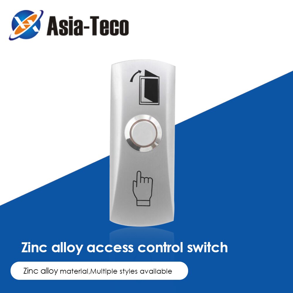 Zinc Alloy Gate DOOR Exit Button Exit Switch For Door Access Control System Door Push Exit Door Release Button Switch
