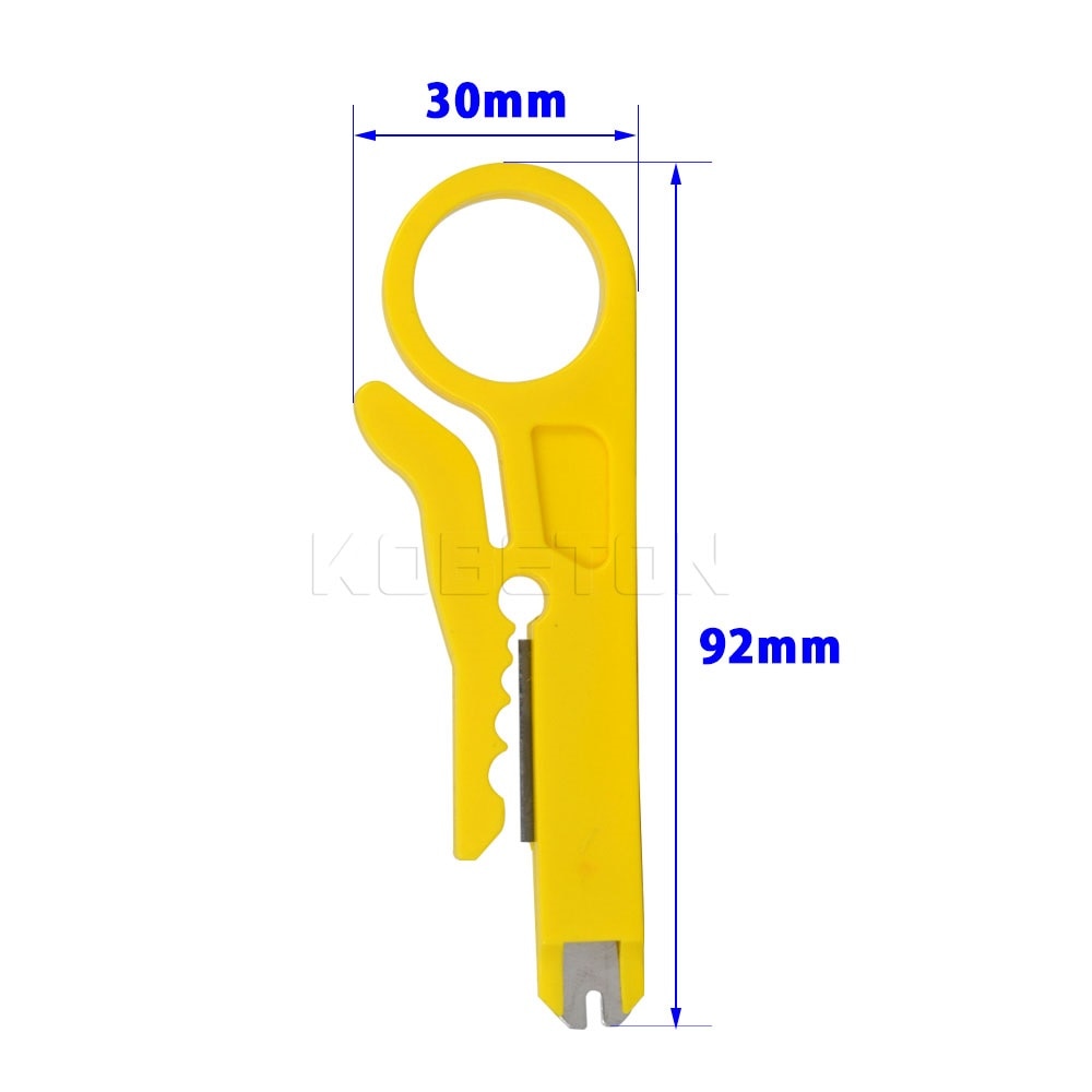 kebidumei Rotary Punch Down Network UTP Cable Cutter Stripper Punch Down Wire Tools RJ45 Cat5 RJ12 RJ11