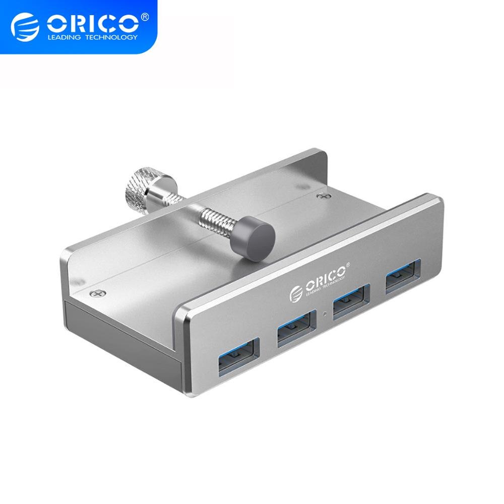 Orico Usb 3.0 4 Poorts Hub Adapter Splitter Met Clip Aluminium Legering Voor Pc Laptop Desktop: Default Title