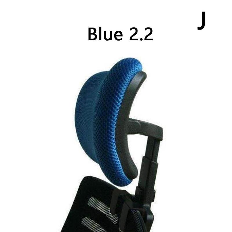 Poggiatesta regolabile per sedia da ufficio girevole sollevamento sedia per computer protezione del collo cuscino poggiatesta per sedia accessori da ufficio: 2.2 blu