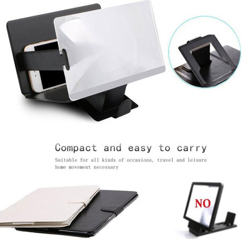 Mobile Phone Screen Magnifier DIY 3D Enlarger Magnifying Video Amplifiers Projector Bracket Desktop Holder Stand For Cellphones