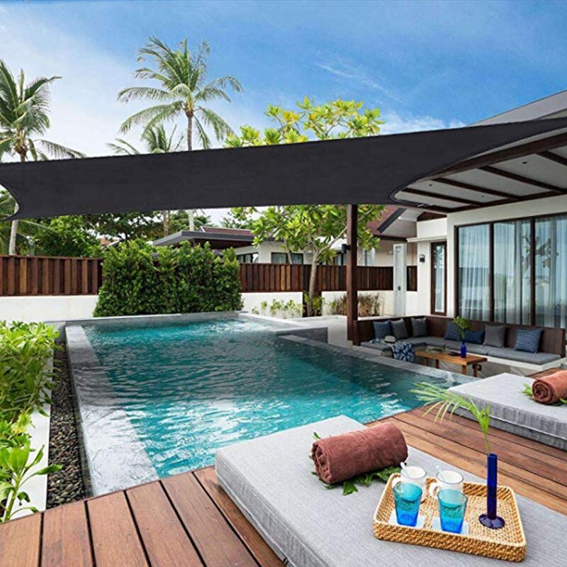 Sun Shade Sail HDPE Sunshade Net Patio Sun Shelter Outdoor Garden Sunblock Shade Cloth Patio Cover Anti-UV Car Cover 2m 4m 5m 6m: 2M X 4M