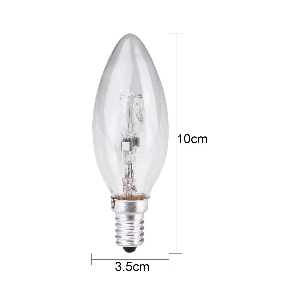 Glass Bulb Energy Saving Household Halogen Lamp Lighting Lighting Lamp Candle Shape Fixture Candle Indoor Decor Durable