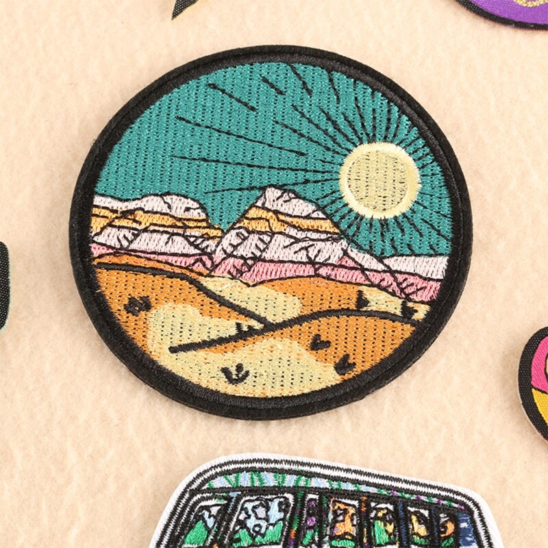 Set of 20 Aesthetic and Cool Outdoors Iron On Patches for Jackets Backpacks Jeans and Clothes