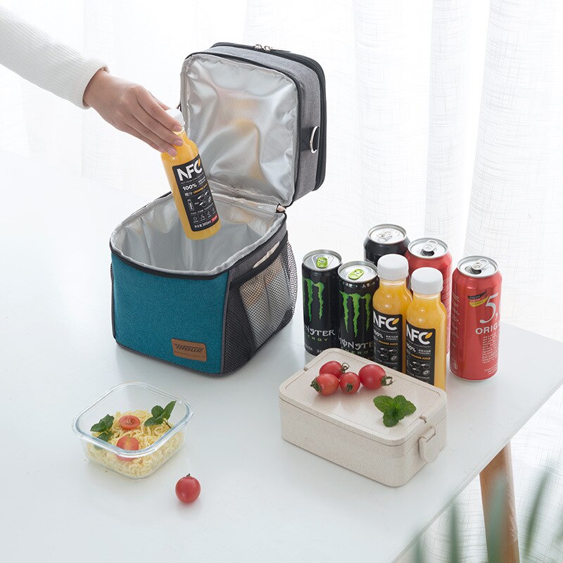 Gumst Geïsoleerde Lunch Tas Thermische Voedsel Zak Grote Capaciteit Toevallige Picknick Tas Lunch Box Voor Vrouwen En Kinderen Goede