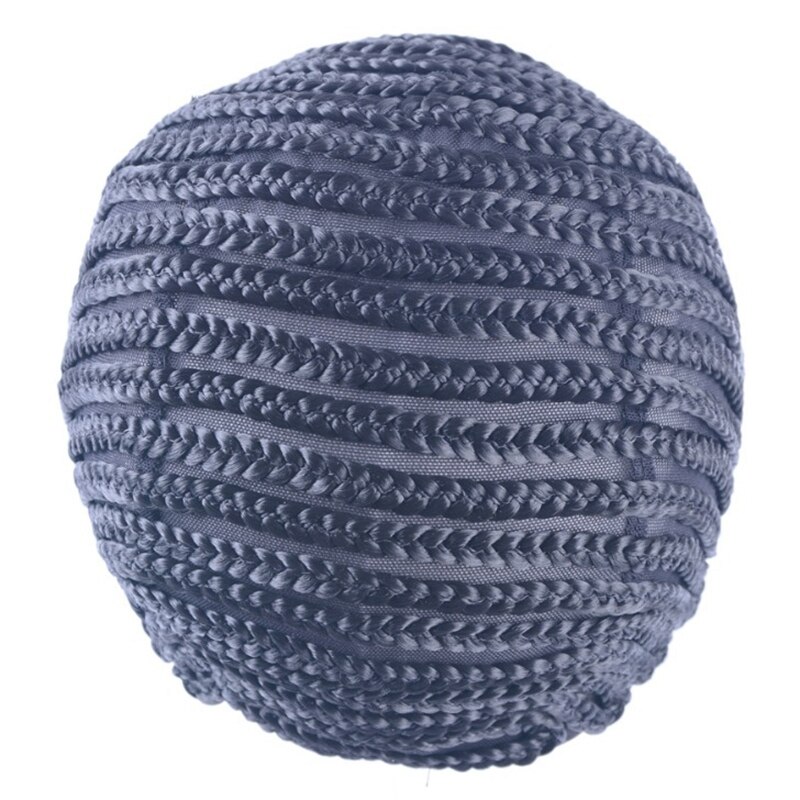 Bonnet en Cornrow Super élastique pour tissage de perruque, couleur noire, Crochet, pour la fabrication de perruques, supérieure, 1 pièce