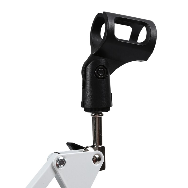 NB35 Extendable Recording Microphone Holder Suspension Boom Scissor Arm Stand Holder with Microphone Clip Table Mounting Clamp