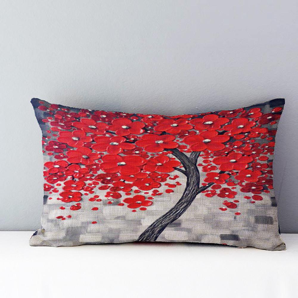 30*50cm Rectangle Pillow Cushion Case Toss Pillowcase Hidden Zipper Closure Soft Pillowcases Home Bed Ornament B1: K