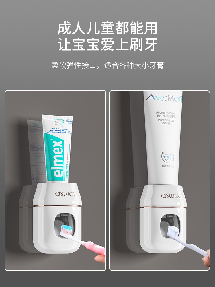 ściana-zamontowane pasta do zębów zgniatarka w pełni automatyczny Presse rura zgniatarka szafarka ilościowy Extruder Hogar łazienka Akcesoria