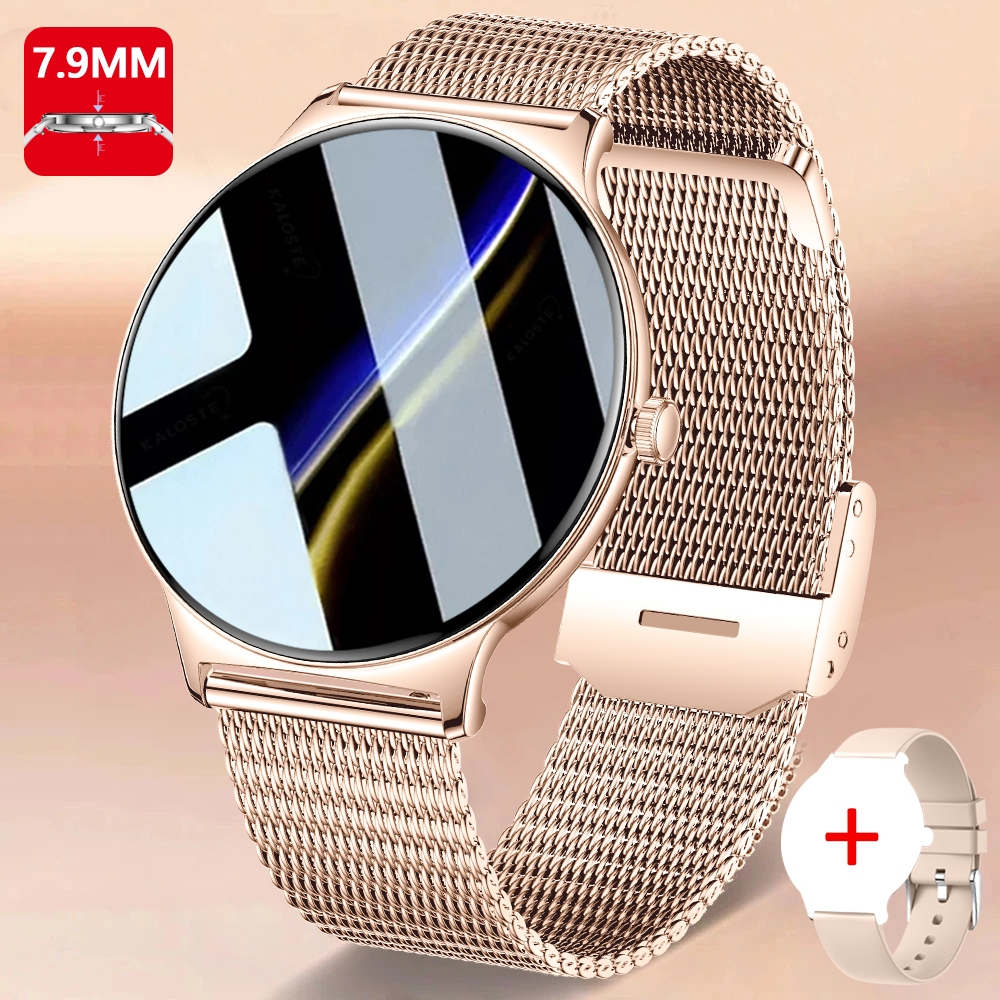 ChiBear Ultra Sottile Moda Smart Watch Schermo da donna Visualizza sempre l'ora Bracciale sportivo Chiamata Bluetooth AMOLED Smartwatch Donna