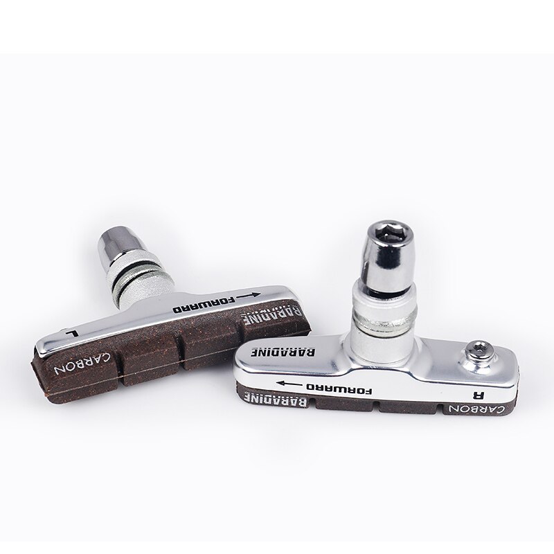 Baradine 1 Pair Bike Brake Cork Pads for Carbon Rims Bicycles Linear Pull Brakes MTB Road Carbon Wheelset Threaded Braking Set