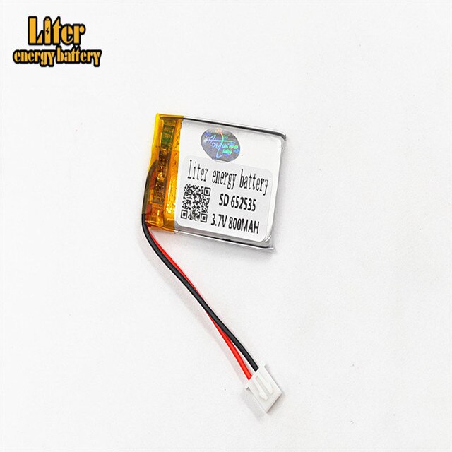 XHR-2P 2.54 800mAh 652535 3.7V lithium polymer battery 602635 Bluetooth wireless speaker