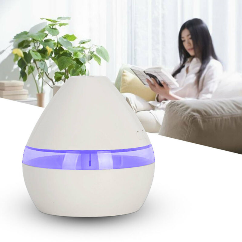 300Ml Luchtbevochtiger Essentiële Olie Diffuser Houtnerf Aromatherapie Diffusers Aroma Purifier Mistmaker Led Licht Voor Thuis