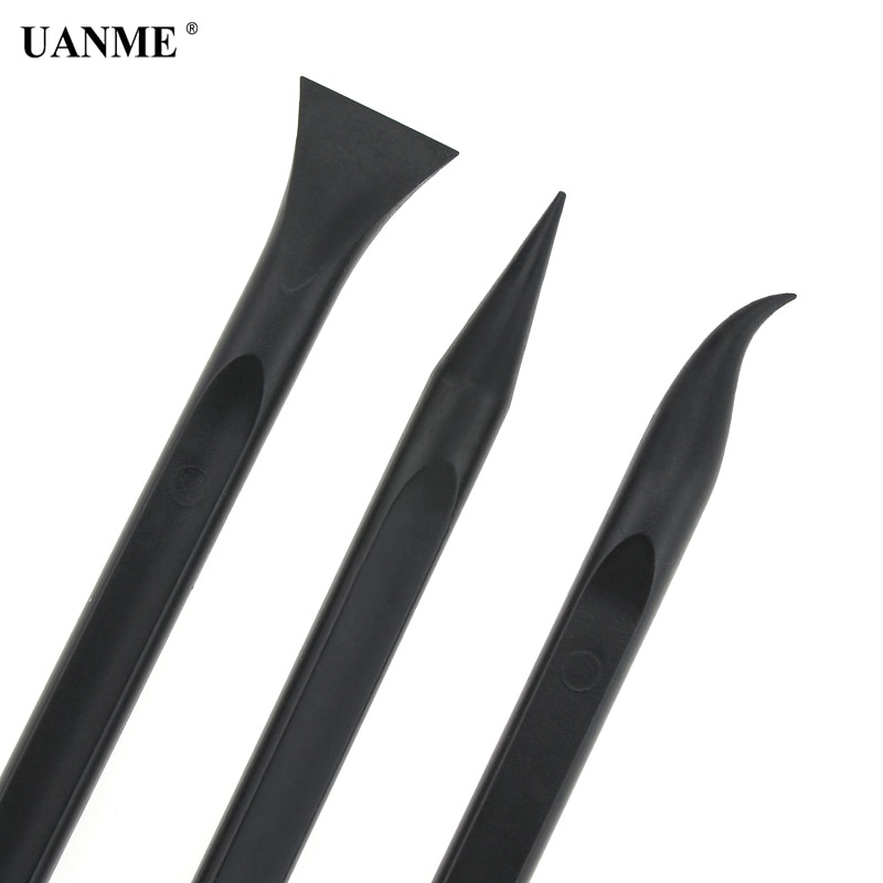 UANME Black 6in Durable Anti-static Spudger ESD Safe Heavy Duty Plastic Spudger Mobile Phone Opening Repair Tool for Cell phone