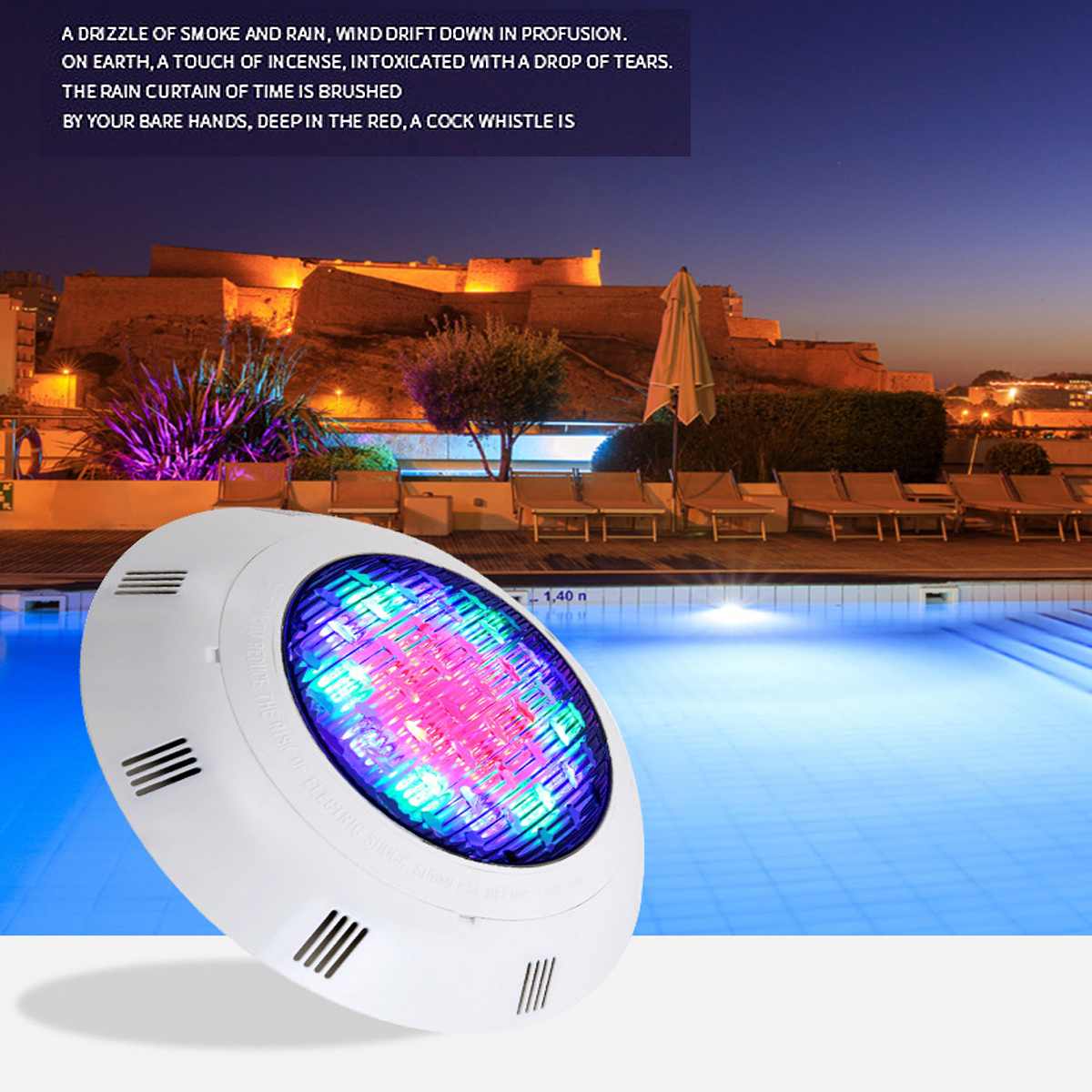 25/36W RGB Led Swimming Pool Light IP68 Waterproof AC12V Outdoor RGB UnderWater Light Pond Led Spotlight w/Remote Control
