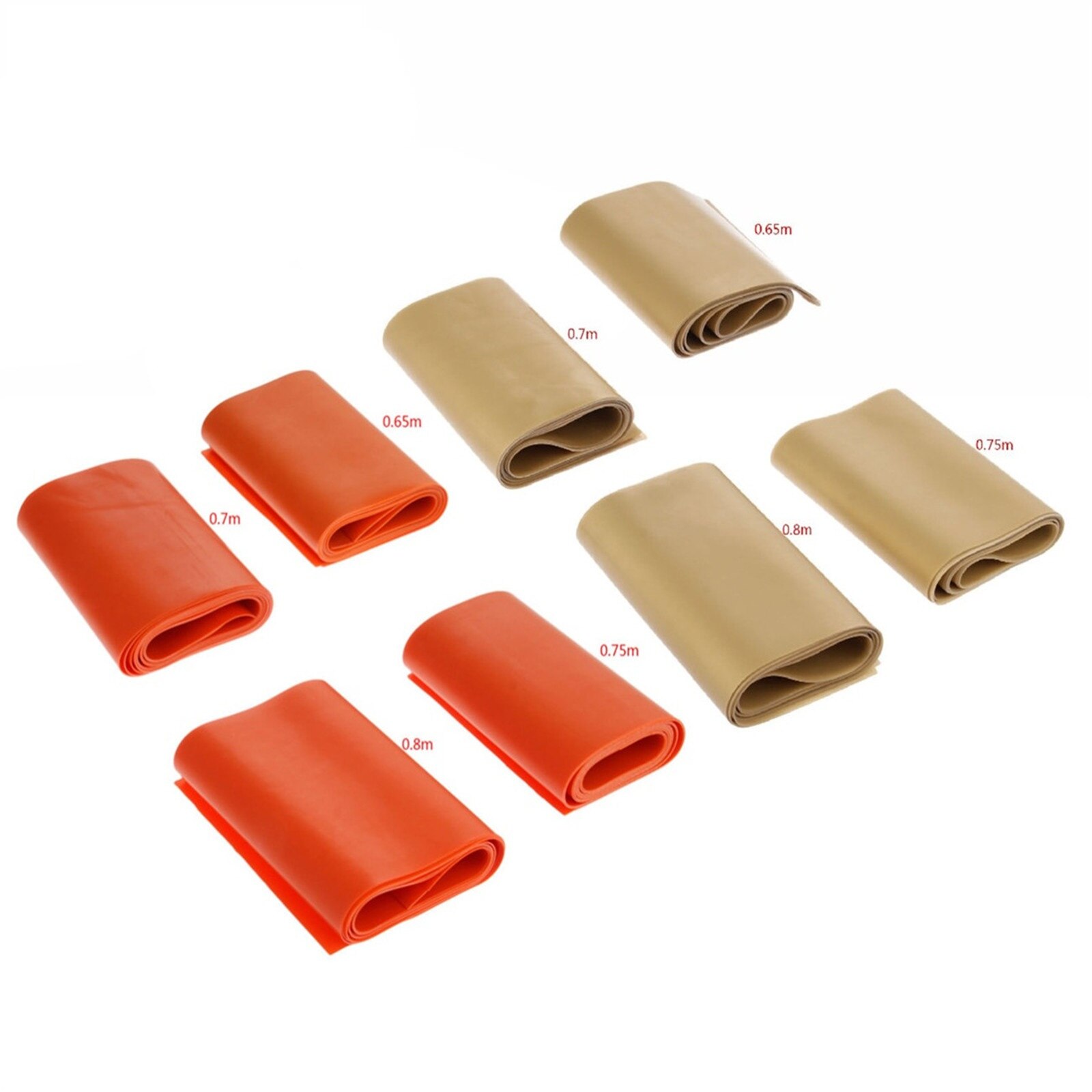 Fitness-dehnübungen, pilates, Yoga, widerstandsbänder, flaches elastisches gummiband, zuggürtel 0.65/0.7/0.75/0.8mm 100*15cm stärken