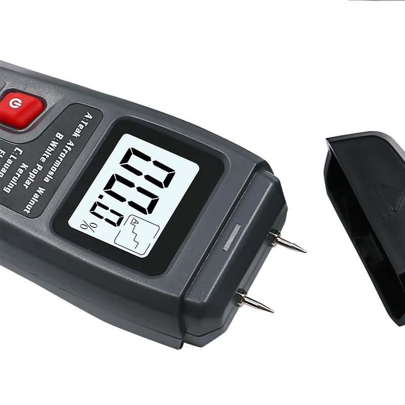 Digital Logs Moisture Meter Damp Meter / 0-99% Wood Humidity Tester Detector/Firewood Logs Timber Humidity Measuring Device