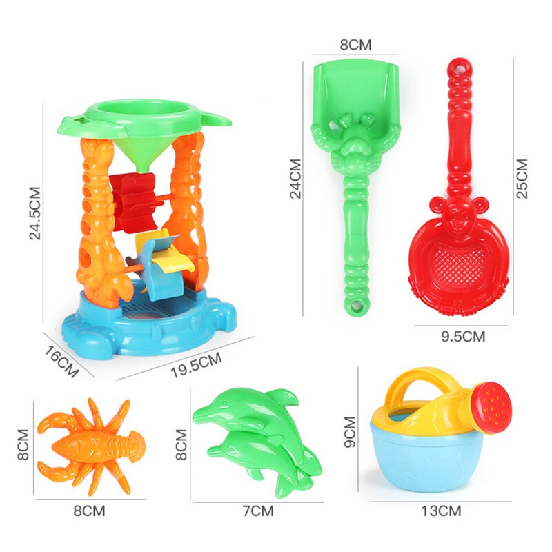 Strand Zand Spelen Speelgoed set Kids Seaside Emmer Schop Hark Kit Play Toy graven zand schop tool Willekeurige Kleur