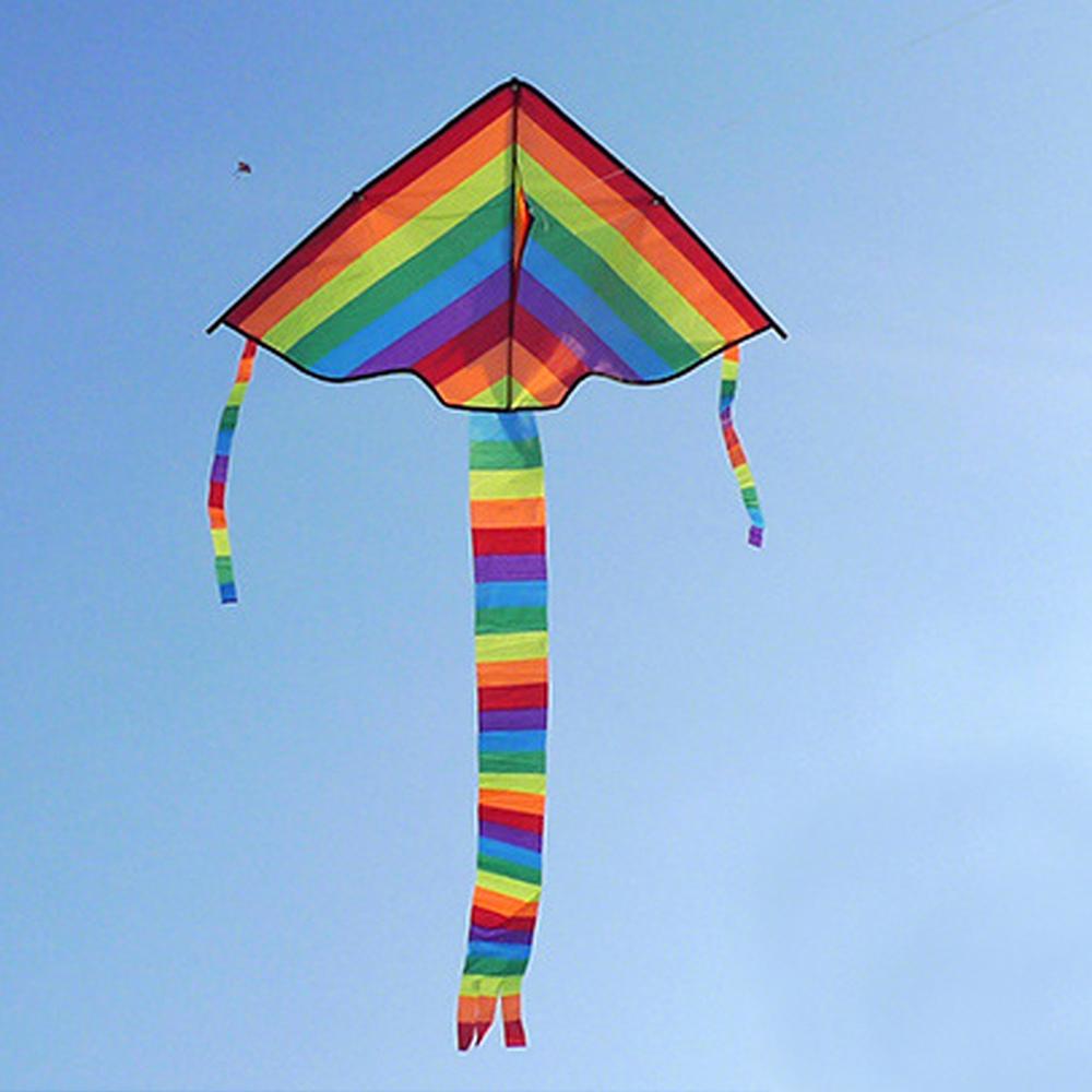 Lange Staart Rainbow Kite Outdoor Vliegers Speelgoed Kite Voor Kinderen Kids
