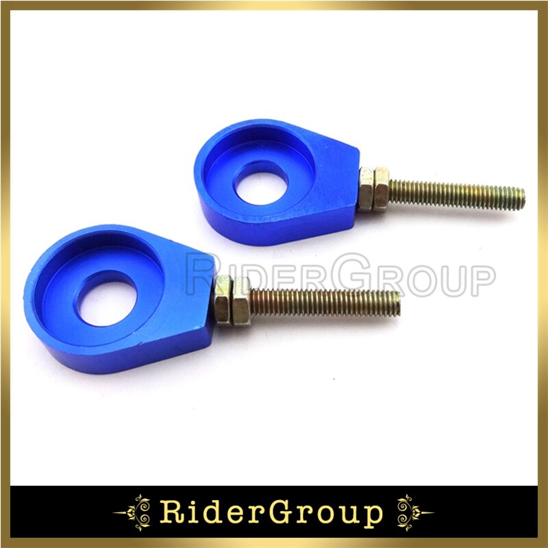 Chain Adjuster 12mm Tensioner Alex Block For Pit Dirt Motor Bike SSR Lifan YX Stomp BSE DHG TTR Motorcycle: Blue