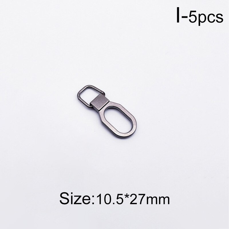 Extractor de cremallera Universal de 5 piezas, cabeza de cremallera desmontable, Kits de reparación de repuesto instantáneo para deslizador de cremallera, Kits de costura artesanal DIY: I