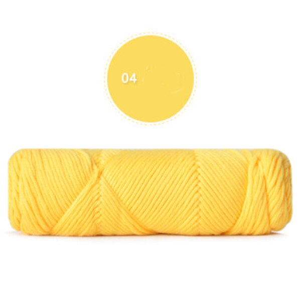 Hilo grueso de algodón suave y seda Natural para tejer bufandas para amantes, jerséis, tejer ganchillo de lana, hilo de tejer 100g/pzs: 04