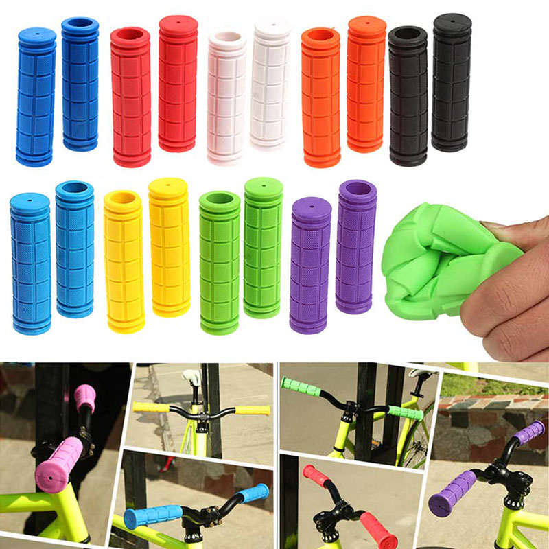 1 par de guidão de bicicleta, peças de borracha macia, ciclismo, mountain bike, scooter, barra de engrenagem fixa, ferramenta de extremidade, acessórios 88