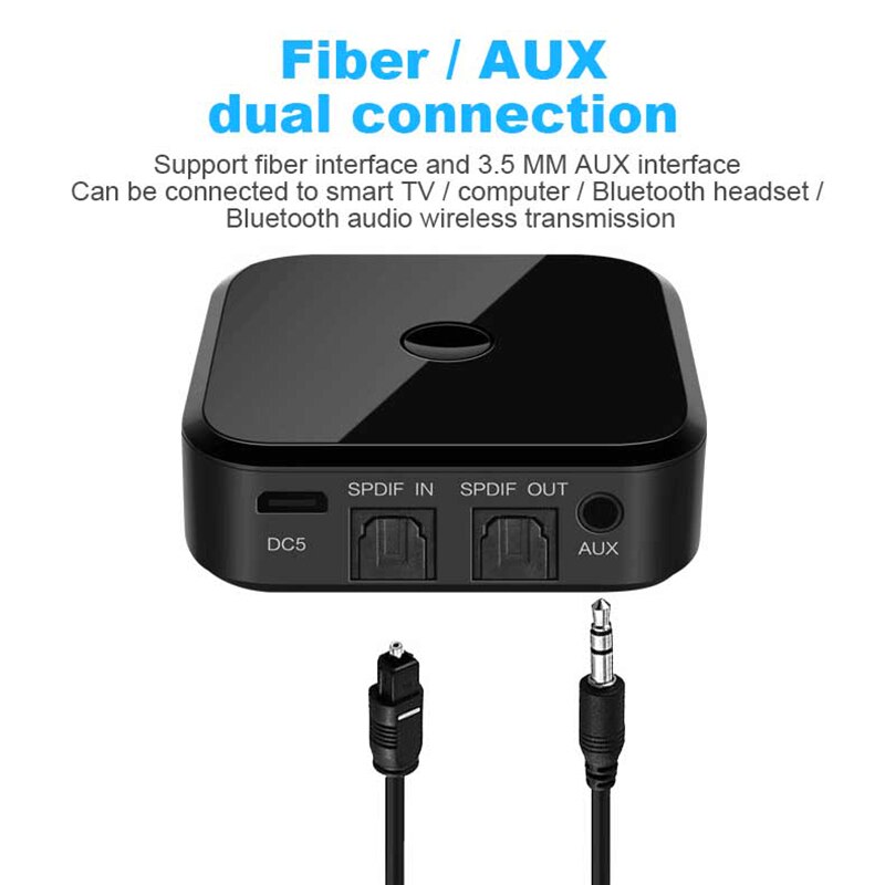 TX16 2In1 Bluetooth Transmitter Receiver Wireless 3.5mm Stereo o Music Adapter Bluetooth Receiver Adapter