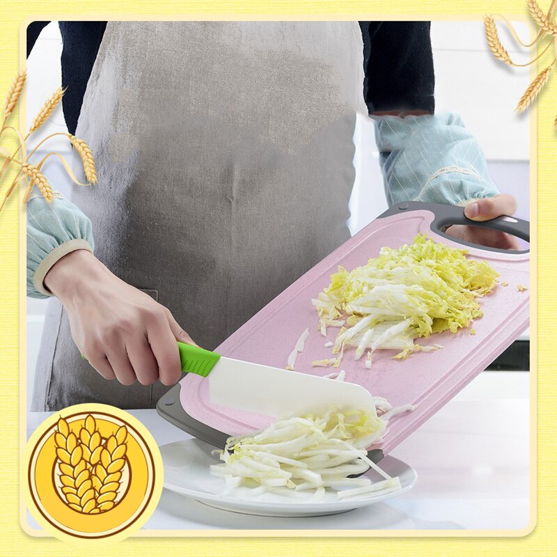 Wheat straw Cutting Board Degradable Chopping Board Food Slice Cut Chopping Block Chopping Board Kitchen Gadget Home Accessories