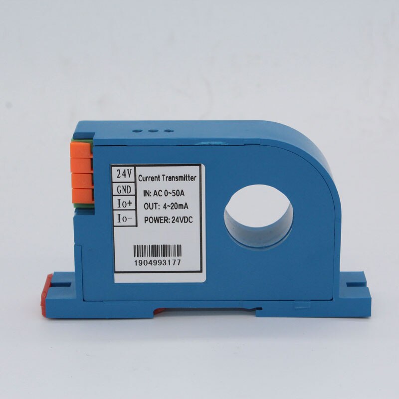 AC 0-50A 4-20mA output ampere transmitter AC current transformer signal transducer in stock