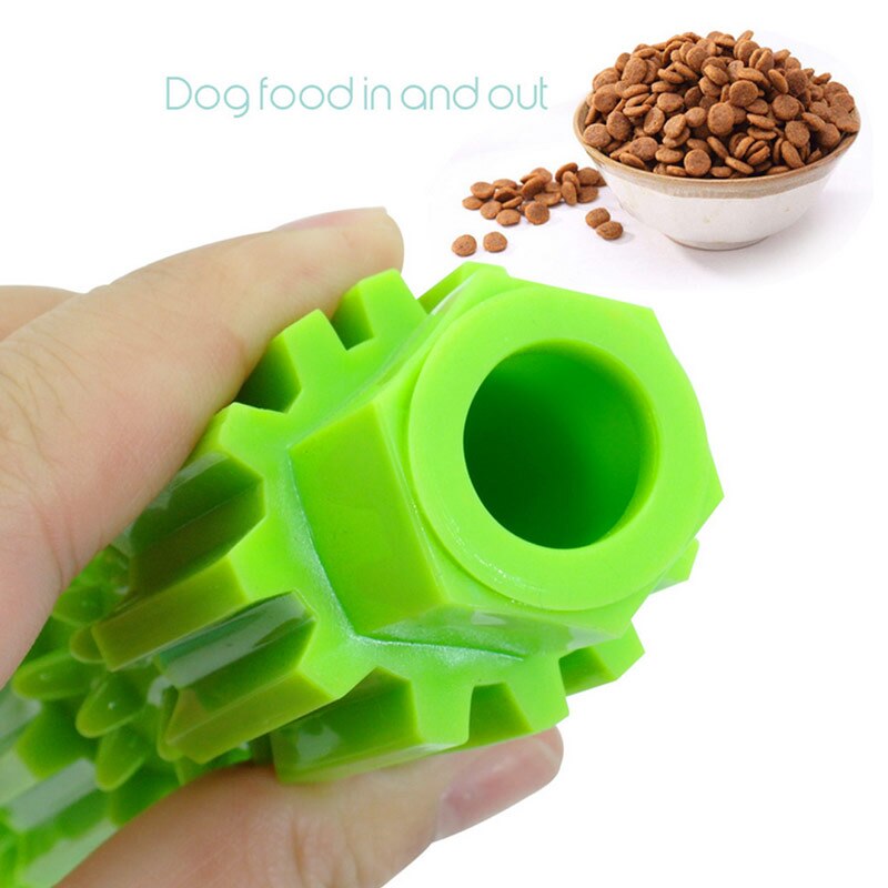 Pet Dog Toy TPR Bite-resistant Food Molar Stick Puzzle Training Bite Toy Can Put Snacks Dog Chew Toys For Small And Medium Breed