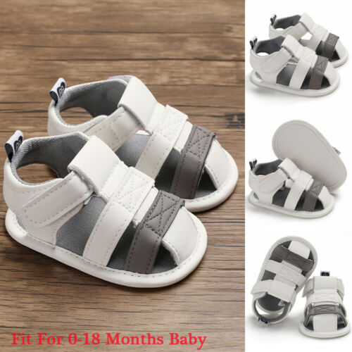 Sommer baby pige dreng sød sandal nyfødt spædbarn afslappet udendørs barneseng sko 0-18 måneder