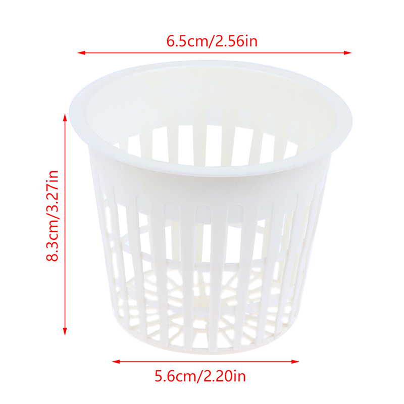 Pot de culture hydroponique pour orchidées, panier en filet sans sol, récipient de colonisation fendu, standardisation, 3, 2 po, 10 pièces: Bourgogne