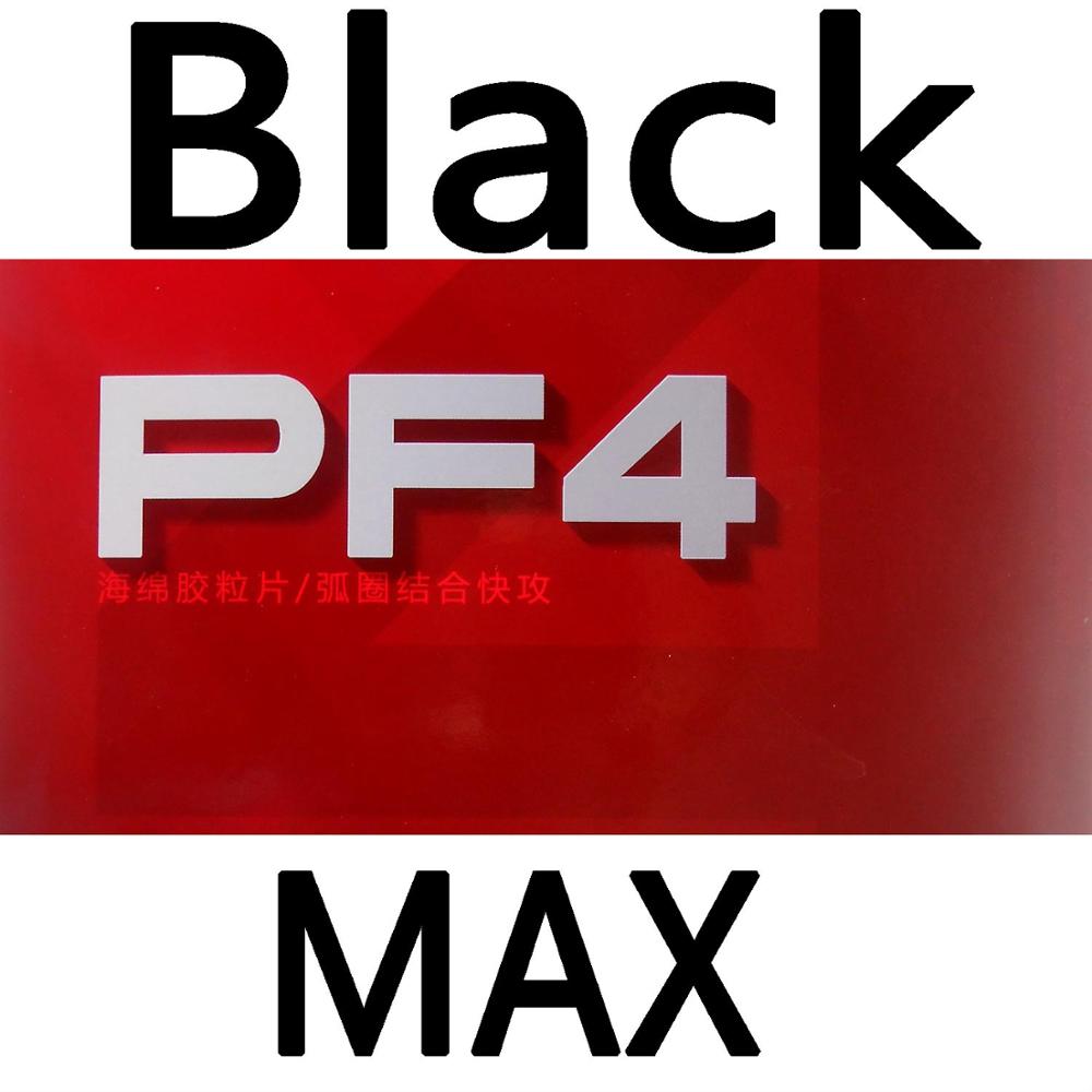 Original DHS PF4 # PF 4 PF-4 pips-en tenis de mesa Goma de Pingpong con esponja: Black max