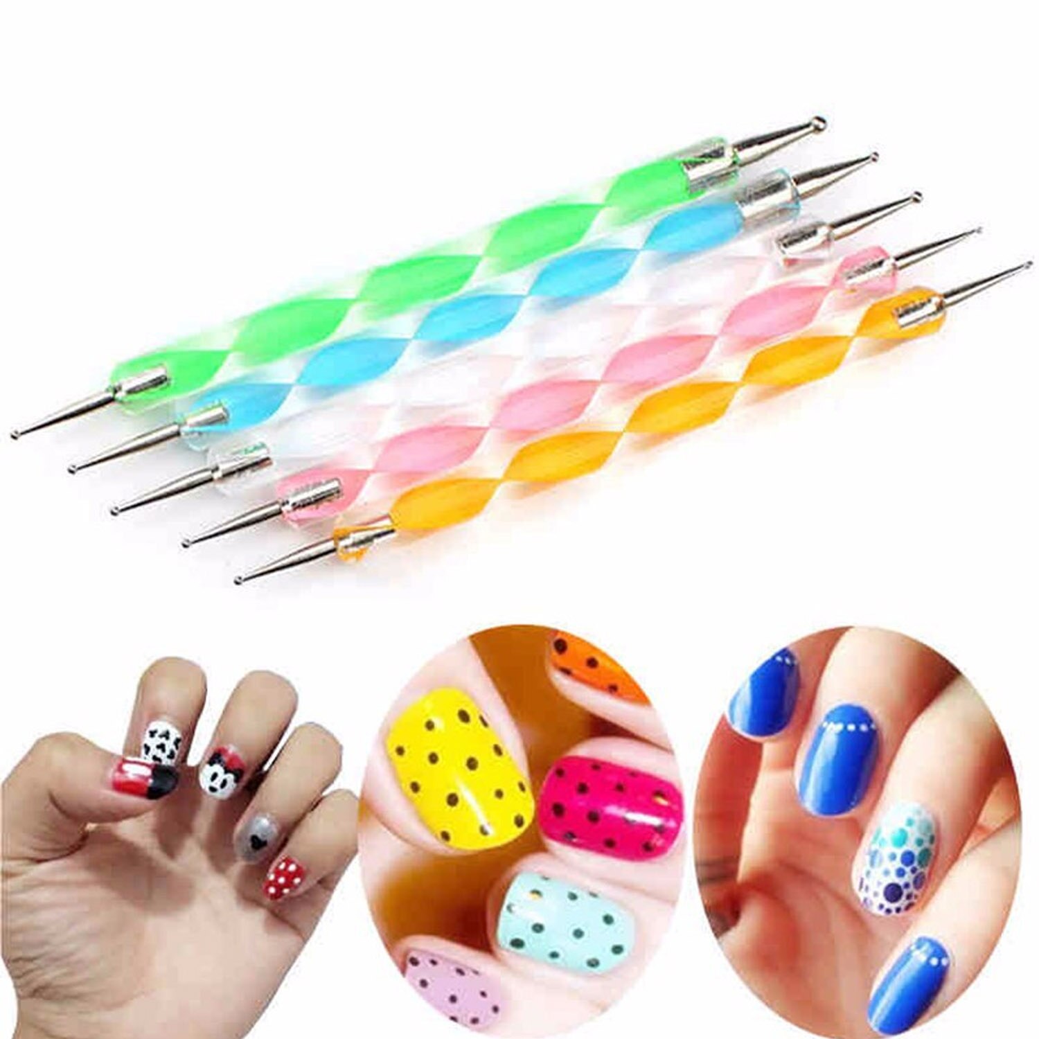 15PCS Mandala Painting Dotting Tools with Dotting Rods Ball Stylus Pens Stencil Paint Tray for Wood Canvas Rocks Fabric Wall Art