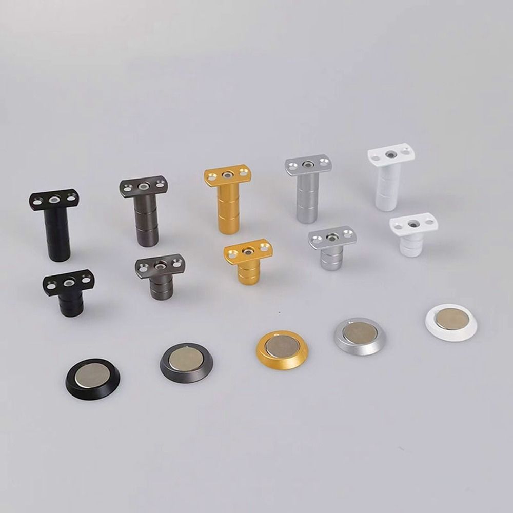 Invisible Magnetic Door Stopper Stainless Steel Door Holder Mute Door Touch Door Resistance Buffer Heavy Duty Door Hardware
