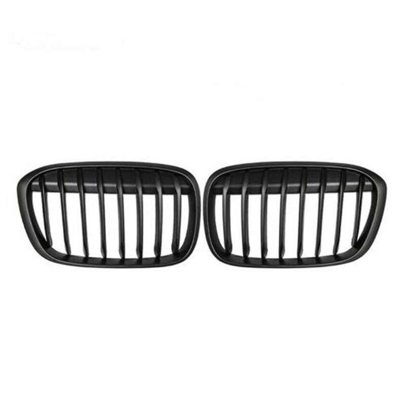 Matte Black Front Bumper Nier Grill Roosters Voor-Bmw X1 F48 F49