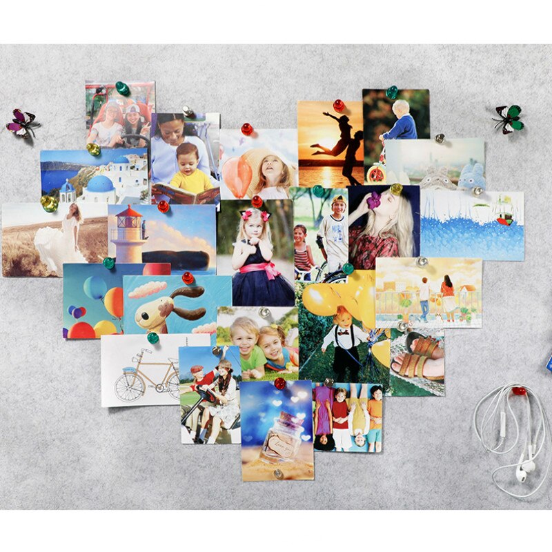 Clear Transparent Push Pin Whiteboard Magnets Refrigerator Magnetic Fridge Map Acrylic Classroom/ Office Tool Holder ,7Color