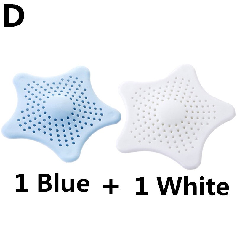 2 stk stjerneudløb afløbsdæksel vask vask filter filter badekar hårfanger dækning bad køkkenudstyr tilbehør: D-model