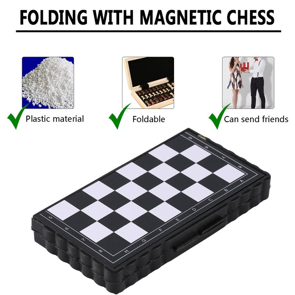 Portable Folding Magnetic Pocket Plastic Chess Chess Entertainment For Party