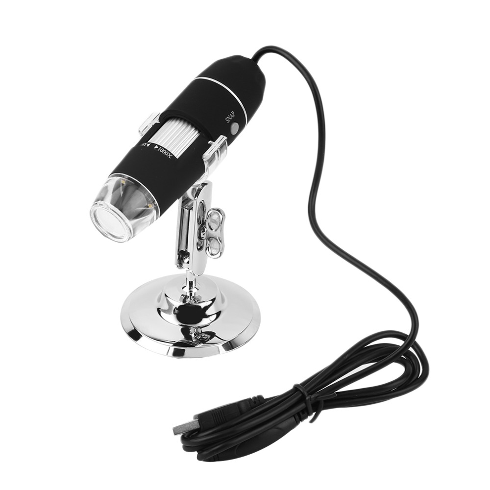 Mega Pixels 1000X 8 LED Digital Microscope USB Endoscope Camera Microscopio Magnifier Electronic Stereo