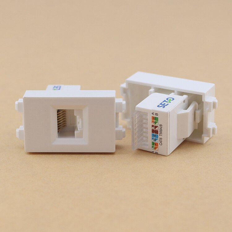 Seto 128 typ gigabit rj45 cat 6 nätverksmodul nät... – Vicedeal