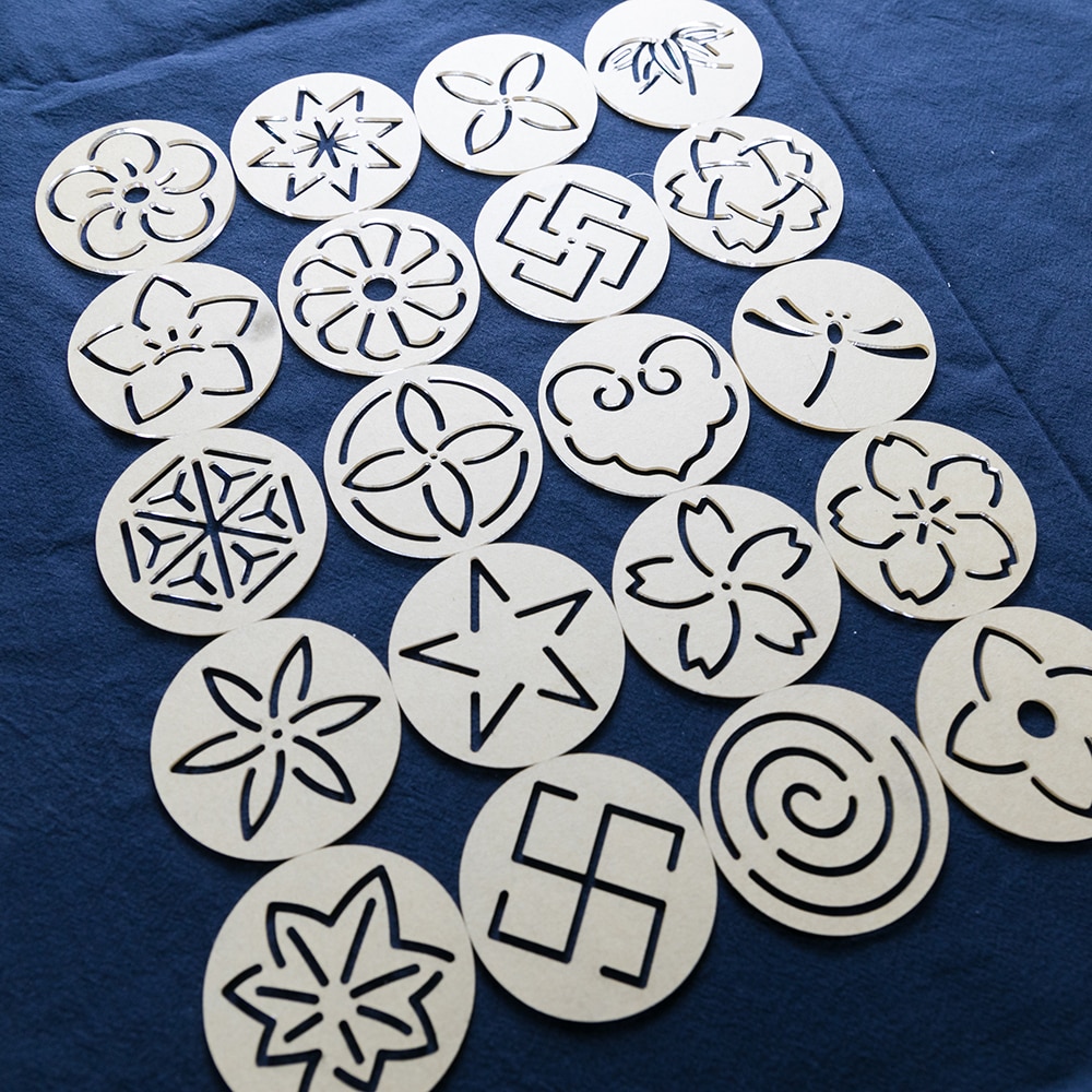 20 stk/sæt 6 cmx 6cm gennemsigtige sashiko skabeloner japansk stil mønster skabelon blomster broderi skabelon