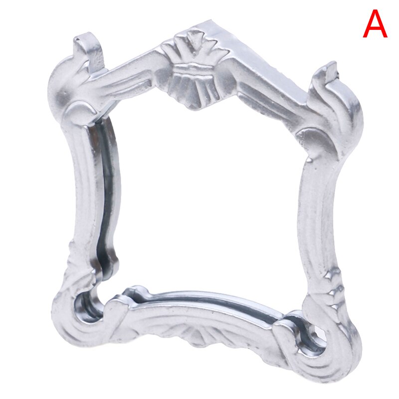 Metal Practical Bathroom House Miniature Vintage Glod Sliver Rose Gold Vanity Mini Mirror 1/12 Scale Dolls Furniture Toy: 7