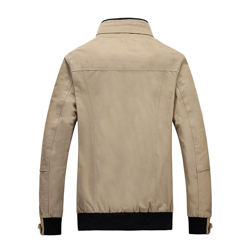 Herrjacka och kappor företag svart manligt vindjacka märke ytterkläder stativ krage herr varsity jacka överrock